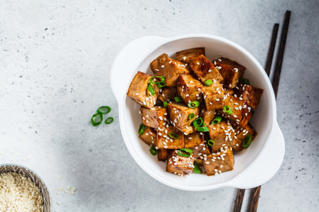 Tofu en salsa teriyaki