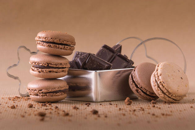 Macarons chocolate