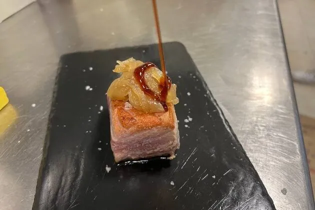 Pintxo de tonyina amb ceba