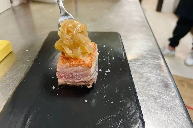 Pintxo de tonyina amb ceba