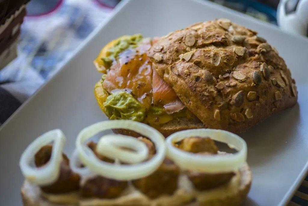 Bocadillo de salmón
