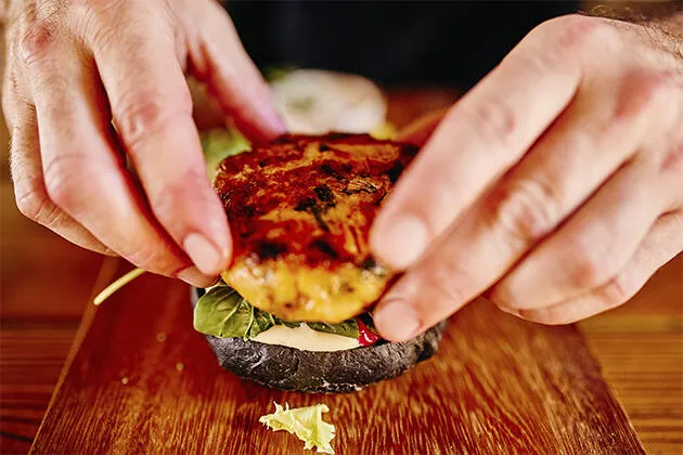 Hamburguesa de salmó