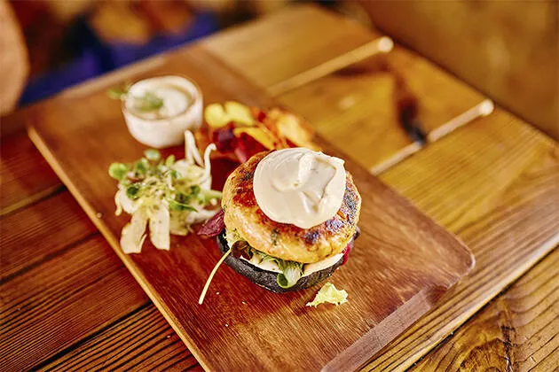 Hamburguesa de salmó