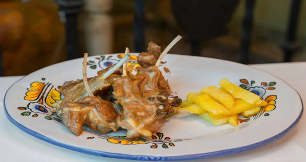 Chuletas de cordero lechal. Mesón de Fuencarral