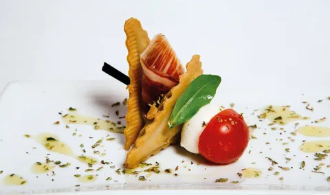Ravioli de boletus con ibérico