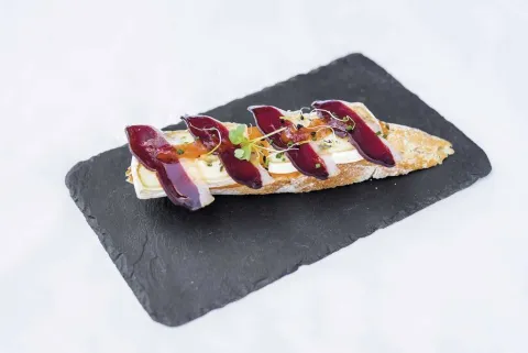 Pernil d'ànec i brie
