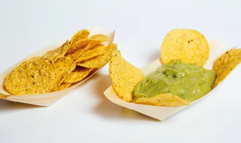 Guacamole con nachos
