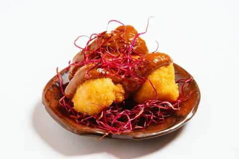 Nugget de coliflor con salsa Ssamjang