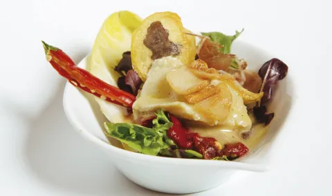 Bacalao al pilpil de aguacate