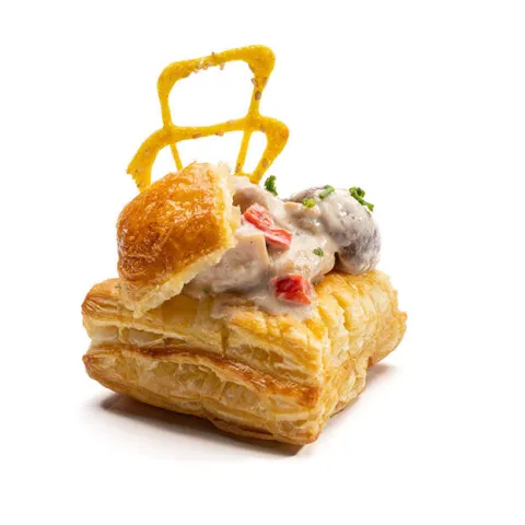 Timbal de pollo y setas