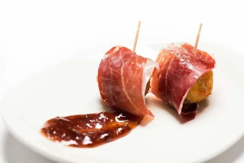 La genuïna croqueta d’ibèric de gla