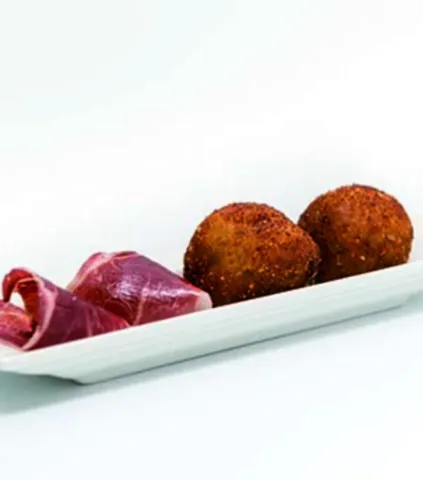 La genuïna croqueta d'ibèric de gla
