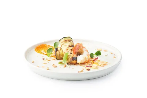 Caneló de mar amb romesco