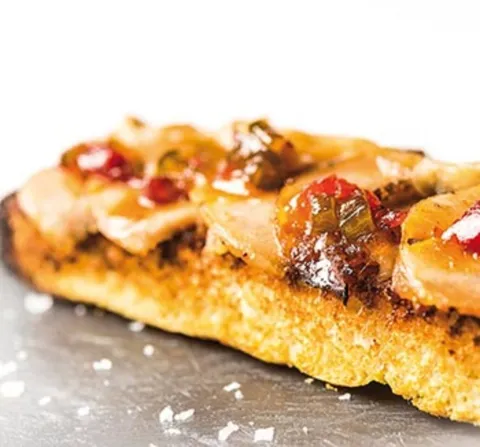Focaccia de meloso de secreto ibérico