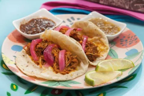 Tacos de cochinita pibil + cervesa malquerida