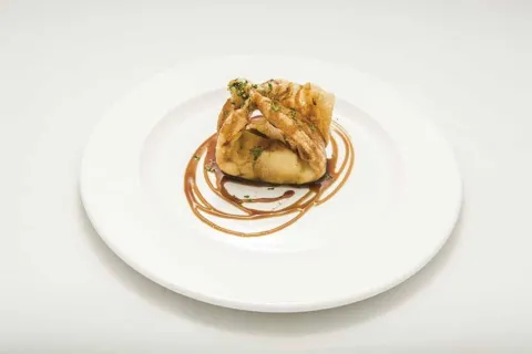 Brandada de bacalao con gambas