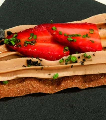 Cruixent de ganache dolç i salat