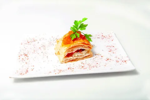 Milhoja de salmón
