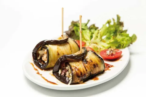 Pulpitas de berenjena rellenas