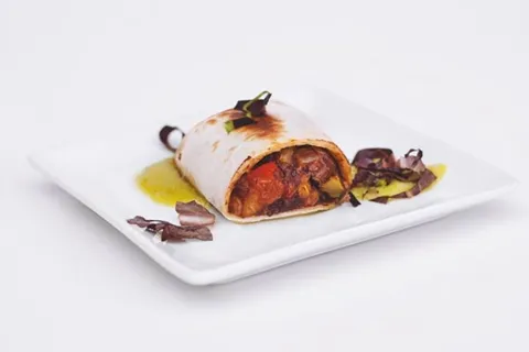 Fajita de crujiente de verduras
