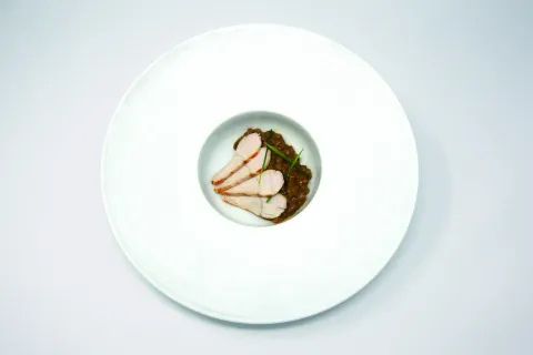 Guiso de cebada y pollo