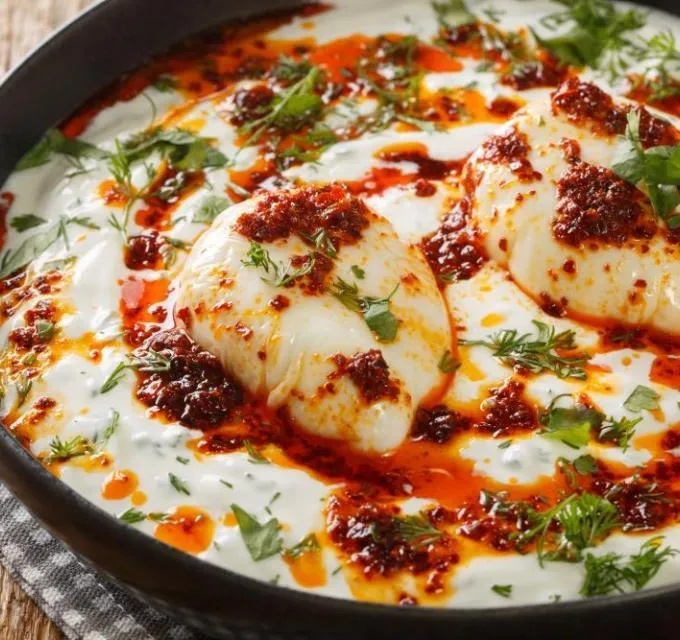 Receta de huevos turcos 