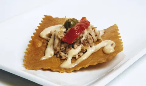 Raviolacci con vitello tonnato