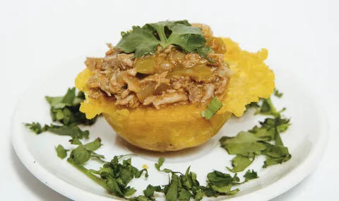 Patacones rellenos