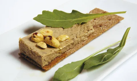 Panacota de boletus y mascarpone