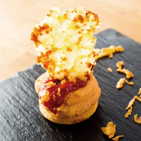 Brandada de Marisco y Crujiente de Queso