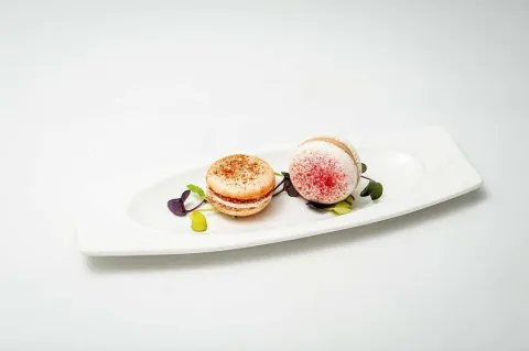 Dúo de macarons salados