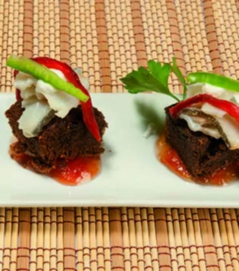 Brownie de bacallà