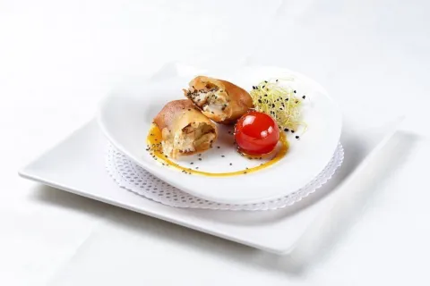 Crujiente de corvina salvaje