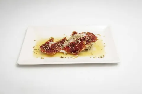 Alcachofa romana salteada con jamón ibérico