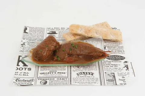 Botifarra amb gamba i xocolata