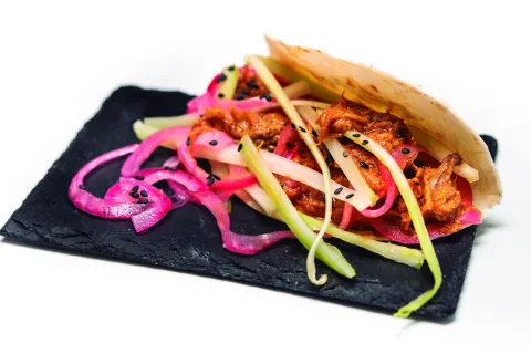 Taco de "pulled pork"