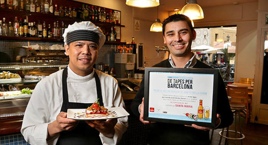 Santa Maria, premio a la Tapa Estrella Damm de la ruta De tapes per Barcelona